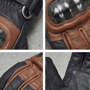 Gants de moto en gros : Protection robuste des mains, coque flexible, coutures renforcées, fermeture confortable, gants pour motards - Product Image 5