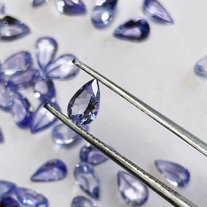 Tanzanita natural tallada en forma de pera de 6*4 mm, 27.85 quilates, calidad AAA, brillo AAA y color agradable, perfecta para cualquier creación de joyería a precio económico. - Product Image 5