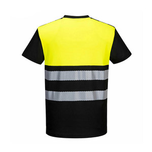 เสื้อยืดเซฟตี้ผู้ชาย Econex Sports สีน้ำเงินสะท้อนแสง ป้องกันรอยยับ ระบายอากาศ แห้งเร็ว มองเห็นได้ชัดเจน สำหรับงานหนัก พิมพ์ลายซิลค์สกรีน - Product Image 5