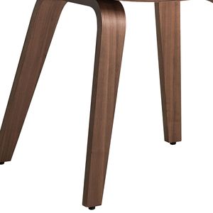 Set di 2 Sedie Laterali Bianche in Bouclé e Noce con Schienale Imbottito, Eleganti Sedie da Pranzo - Product Image 6