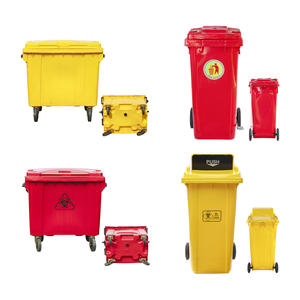 Mobiele Indoor/Outdoor Tacho De Basura Hdpe Industriële 240 Litros Openbare Plaats Plastic Normale Voetpedaal Bedienbare Vuilnisbak - Product Image 5