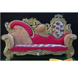 Canapés et chaises de luxe en bois pour mariage royal, canapé deux places en bois de teck pour les mariés, pour cérémonies de mariage aux États-Unis - Product Image 1