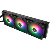 Refroidisseur de processeur AIO Thermalright Frozen Warframe 360 ULTRA BLACK ARGB avec écran IPS de 2,88 pouces, pompe 3000 tr/min, compatible Intel LGA 1851 AM5, pour PC