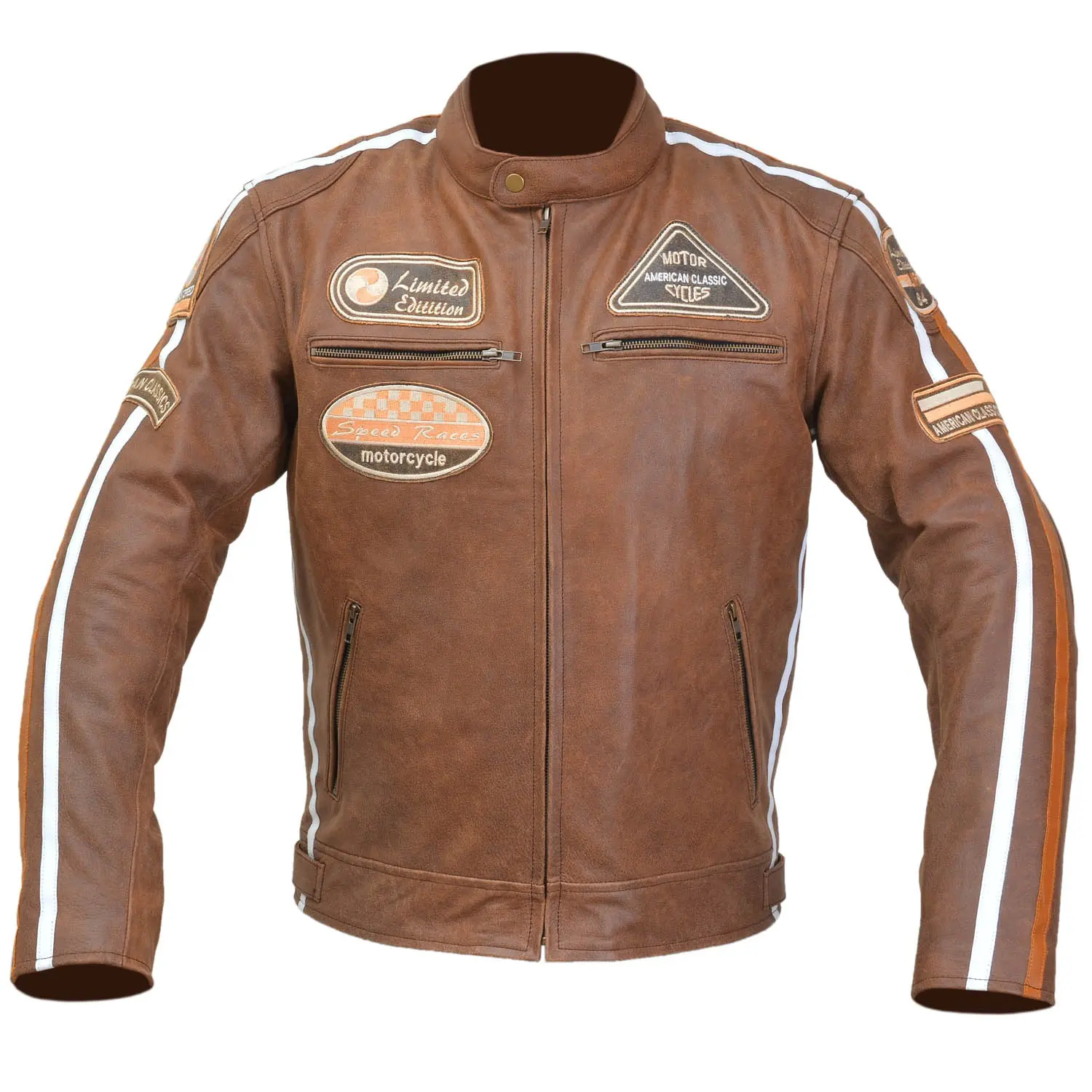Fresh arrival High street Catchy and Edgy fully customized Bikers leather jacket cool premium quality Gracy look in the Genus.