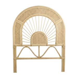 Hot-Selling Boho Style Rattan Single Bed <b>Headboard</b> Wholesale Bedroom Furniture Vietnam Factory - Product Image 1