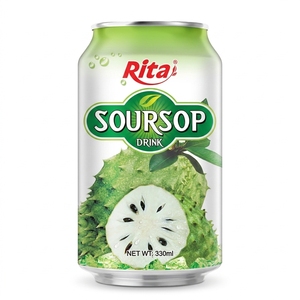 แบรนด์ Rita 100% แบรนด์ NFC soursop น้ำผลไม้สดชื่นขนาด330มล. ดีไซน์ฉลาก OEM ODM เครื่องดื่มรสผักผลไม้ - Product Image 1