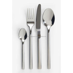 Juego de Cubiertos Estilo Americano de 4 Piezas, Vajilla para Eventos, Juego de Cubiertos Plateados, Aptos para Contacto con Alimentos, en Oferta - Product Image 2