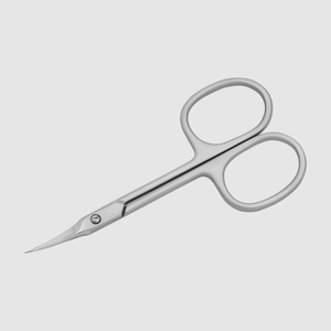 MARI INSTRUMENTS Nghia KD.708 (150196) Professional Use High Carbon Steel Curved Blade <b>Cuticle</b> <b>Scissors</b> 3.75 Inch Sand Finish - Product Image 1