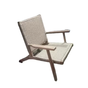 Chaises en osier en rotin chaises de salle à manger pour meubles de patio extérieur chaises en rotin en bois de style moderne - Product Image 1