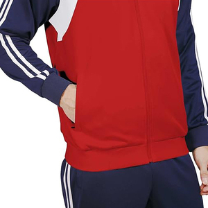 Veste avec capuche amovible et fermeture éclair intégrale sur le devant, pantalon avec deux poches latérales à fermeture éclair, ensemble coupe-vent - Product Image 2