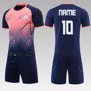 Ensemble d'uniformes de volley-ball unisexes personnalisés, sublimés, 100% polyester, respirants, shorts en jersey, taille élastique, col en V, poches, nom et numéro - Product Image 2