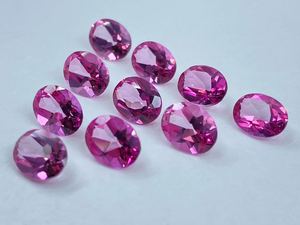 Topacio Rosa Facetado de Forma Ovalada, Piedras Sueltas de Diferentes Tamaños de 5x3mm a 16x12mm, Calibradas para Joyería - Product Image 5