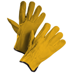 Most Popular Cowhide Grain Leather Heavy-Duty Rubber CE Certified Anti-Static Heat Resistant Adjustable Wristlet Safety <b>Gloves</b> - Product Image 4