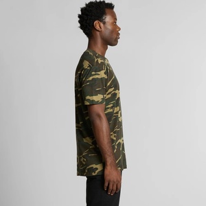 Camiseta de Manga Corta para Hombre, Cuello Redondo, Estampado de Camuflaje Frontal, Corte Regular, Estilo Casual, Tejido Transpirable, Anti-Pilling, 320g - Product Image 5