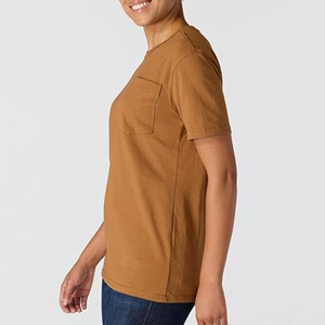 T-shirts ras du cou pour femmes, couleurs pastel rêveuses, vente en gros, écologiques, respirants, polyester/coton, coupe oversize, streetwear, doux pour l'été - Product Image 4