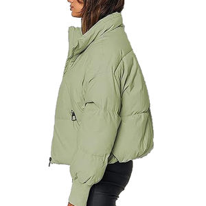 Chaquetas Acolchadas para Mujer Tallas Grandes, Color Sólido, Ropa de Moda, Chaquetas Transpirables para Mujer - Product Image 4