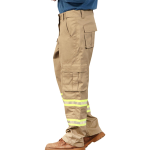 กางเกงทำงานนิรภัยโพลีเอสเตอร์แบบสะท้อนแสง Hi Vis พร้อมกระเป๋าคาร์โก้  รองรับการสกรีนโลโก้ตามต้องการ - Product Image 2