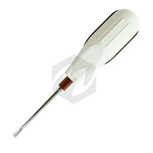 Élévateur dentaire personnalisé à manche en plastique blanc, instrument chirurgical et orthodontique de précision en acier inoxydable - Product Image 3