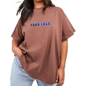 T-shirts pour femmes de haute qualité avec logo imprimé DTG personnalisé, 100% coton, coupe classique, manches courtes, uni, respirant, tissu 220g, été - Product Image 1