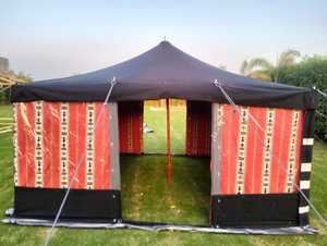 Tente d'urgence de secours en cas de catastrophe de haute qualité 14x14, quatre saisons, toile imperméable, poteaux en bois, option de logo personnalisé, taille personnalisée - Product Image 6