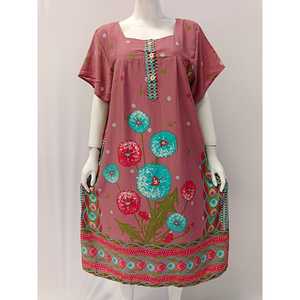 Daster มีปุ่มด้านหน้าสวมใส่สบายไม่ซีดง่ายสามารถสวมใส่ได้ทุกวัน - Product Image 1