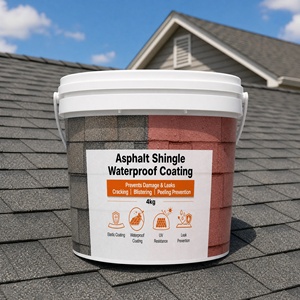 Quick Dry Eco Friendly <b>Waterproof</b> Protective Coating 1K For Asphalt Shingle Roof And Exterior Wall Dual Use Low VOC Leak - Product Image 1