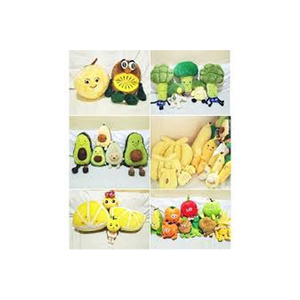Jouets en peluche en forme de fruits, fraise, poire, orange, animaux en peluche doux pour enfants de 2 à 4 ans, jouet unisexe anti-stress - Product Image 5