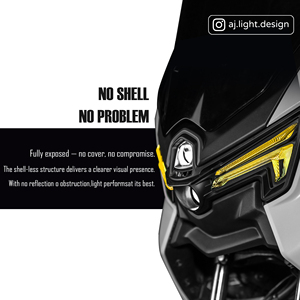 AJ <b>LIGHT</b> DESIGN Taiwan Upgrade NMAX Front <b>LED</b> Headlight RGB <b>Light</b> 2 Lens 28W/35W 12-month Motorcycle Accessory - Product Image 5