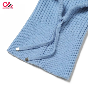 หมวกบีนนี่แฟชั่นดีไซน์เนอร์ลายพรางมัลติแคมสำหรับฤดูหนาวและฤดูใบไม้ร่วง พร้อมโลโก้สั่งทำพิเศษ ผ้าฝ้ายสีดำ ปิดบังใบหน้า - Product Image 5