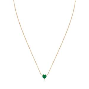14K Rose Gold Plated <b>Ruby</b> Heart <b>Necklace</b> for Her - Product Image 4