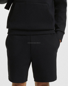 Pantalones Cortos de Satén de Algodón de Alta Calidad para Hombre, Bordados, Casuales, con Patrón Sólido, Cinturón de Punto y Cordón Ajustable, Personalizables para el Verano - Product Image 2