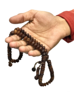 Tasbih en bois de haute qualité, 100 perles de 8 mm, marron, pour Dhikr, Zikr, méditation, style islamique traditionnel turc