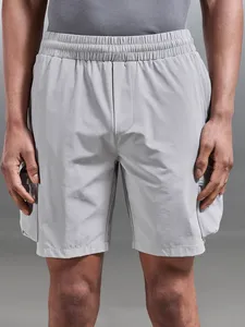 Wholesale Men Cargo Shorts Lightweight Stretch Nylon Tactical Shorts Elastic Waist Utility Shorts with Cargo Pockets - Product Image 3