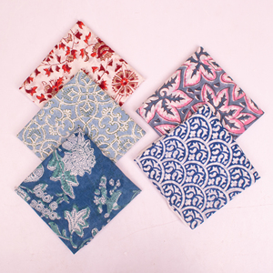 Bohamine Dressing <b>Bandanas</b> Sustainable Cotton Neck Scarf Tie Set Breathable Floral Colorful Lightweight Four Seasons Trendy Gift - Product Image 1