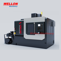 Centre d'usinage vertical Wellon VMC1160, fraiseuse CNC 3 axes pour commande, broche BT40, déplacement moyen 1000x600x600mm