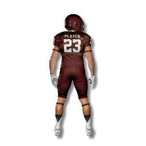 ชุดเสื้อทีมอเมริกันฟุตบอลชุดสั้นผ้าโพลีเอสเตอร์ระบายอากาศ100% ตามสั่ง - Product Image 3