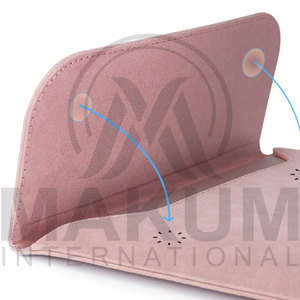 Leather <b>Laptop</b> <b>Sleeve</b> Case in Beige Teal Pink Silver Gray for MacBook and Other <b>Laptops</b> - Product Image 3