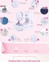 Machine à coudre portable électrique multifonctionnelle pour vêtements d'enfants, 12 points, prix avantageux, vente en gros 2026