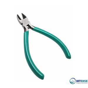 Alicates de Corte Diagonal, Cortadores de Alambre, Herramienta de Reparación, Acero Inoxidable Verde para Joyería - Product Image 5