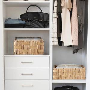 Ensemble de 3 paniers de rangement en jacinthe d'eau pour étagère, paniers de rangement faits à la main, vente en gros, écologiques, fabriqués au Vietnam - Product Image 4