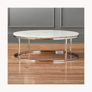 Mesa de Centro de Diseño en Metal y Mármol, Elegante y Lujosa, Nueva Llegada, Personalizable, Premium, Moderna, Colección para el Hogar - Product Image 1