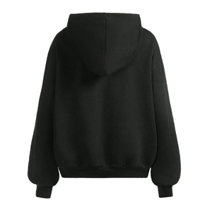 Sweat à capuche pour homme en coton mélangé de haute qualité, avec fermeture éclair, strass personnalisés, style streetwear hivernal, respirant, écologique, avec poches - Product Image 2