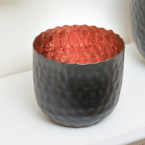 Tea Light Candle Holder Votive <b>Copper</b> Bowl <b>Table</b> Centrepiece Decorated with a Burnished <b>Copper</b> Finish Home and Hotel Interior - Product Image 4