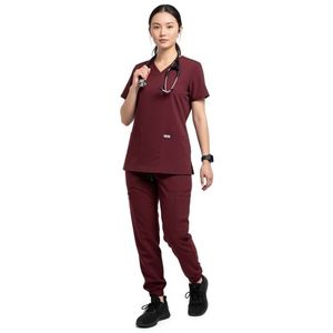 Ensemble d'uniformes médicaux haut de gamme, vêtements d'infirmière confortables, respirants, vêtements d'hôpital personnalisés, uniformes de travail sur mesure OEM - Product Image 1