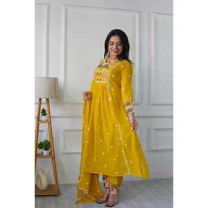 ชุด dupatta อินเดียและปากีสถานที่สวยงามชุดปาร์ตี้หรูหราด้านบนล่าง - Product Image 2