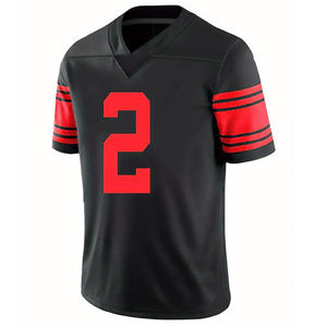 Maillot de football américain personnalisé pour adulte, style streetwear, séchage rapide, respirant, protection UV, pour l'entraînement - Product Image 1