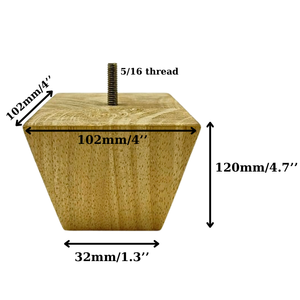 Square Wooden <b>Sofa</b> Legs Replacement Furniture <b>Feet</b> Solid Wood Cabinet Table Chair Legs OEM Factory - Product Image 5