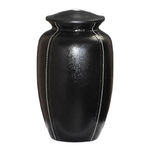 Urna funeraria de diseño moderno de Metal de alta calidad, superventas, urna de almacenamiento de lujo ligera personalizada, tarro de soporte de exhibición de sala de exposición de lujo - Product Image 1