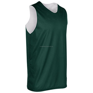 Customization 100%polyester Mesh Sleeveless Sporty Basketball Jersey Solid Ventilate Moisture--wicking Blank Basketball Jersey - Product Image 3