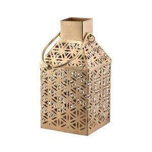 Antique Gold Metal <b>Mesh</b> Lantern Wholesale Geometric Iron <b>Wire</b> Candle Holder Wedding Centerpiece Outdoor <b>Garden</b> Home Decor - Product Image 3